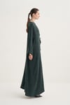 CUPRO ROZANA ABAYA & DRESS & SCARF - GREEN