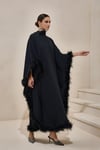 DİVA FEATHER KAFTAN BLACK