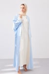 DOUBLE FACE ABAYA SET-LIGHT BLUE