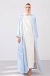 DOUBLE FACE ABAYA SET-LIGHT BLUE
