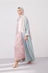 DOUBLE FACE ABAYA SET-MINT