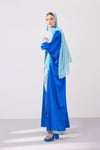 DOUBLE FACE ABAYA SET-SAX BLUE