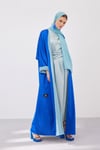 DOUBLE FACE ABAYA SET-SAX BLUE