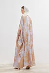 Exclusive Silk Abaya Set - LIGHT GREY