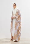 Exclusive Silk Abaya Set - LIGHT GREY