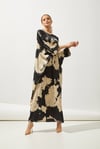 FLOWER SATIN KAFTAN