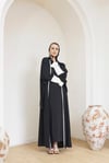 HEADLINE DETAIL ABAYA - EKRU MANSET