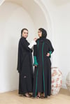 HEADLINE DETAIL ABAYA - EKRU MANSET