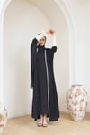HEADLINE DETAIL ABAYA - EKRU MANSET