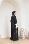 HEADLINE DETAIL ABAYA - EKRU MANSET
