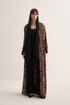 LEOPARD PATTERN ABAYA & SCARF