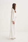 LINEN ABAYA WHITE