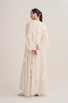 LOLA ABAYA & SCARF-CREAM