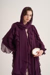 LOLA ABAYA & SCARF-PURPLE
