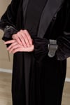 MANŞET DETAY KADİFE ABAYA