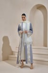 MARIA ABAYA SET GRAY