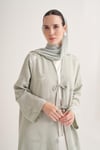MILA LINEN MIX ABAYA & SCARF-MINT