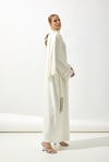MOON LIGHT ABAYA HANDMADE-WHITE