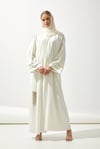 MOON LIGHT ABAYA HANDMADE-WHITE
