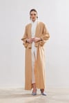 Natural Cotton Abaya - CAMEL