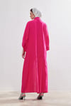 Natural Cotton Abaya - FUCHSIA
