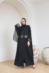 PAYET GARNİLİ ABAYA