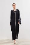 Pearl Jalabiya - BLACK
