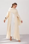 PİLİSE ABAYA-CREAM
