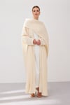 PİLİSE ABAYA-CREAM