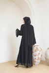PİLİSELİ ABAYA - SİYAH