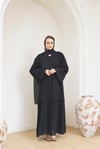 PİLİSELİ ABAYA - SİYAH