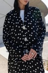 POLKA ABAYA-BLACK