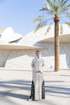 POLKA  ABAYA-CREAM