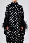 POLKA KAFTAN-BLACK