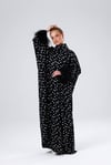 POLKA KAFTAN-BLACK