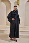 Ruby Taffeta Abaya - Black