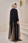 SARA ABAYA SET BLACK- CAMEL
