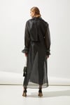 SHINE ORGANZA ABAYA-BLACK