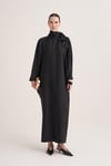 SOPHIE SATIN DRESS-BLACK