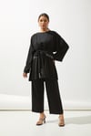 TRAVEL KIMONO SET-BLACK