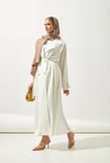 TRENCH COAT ABAYA-WHİTE