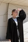 VELVET ROSE ABAYA-BLACK