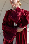VELVET ROSE ABAYA-BURGUNDY