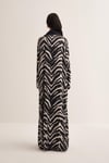 ZEBRA PATTERN ABAYA & SCARF