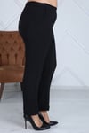 Ayrobin Kumaş Pantolon-SİYAH