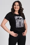 Baskılı Basic T-shirt-SİYAH