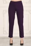 Beli Lastikli Cepli Krep Skuba Havuç Kesim Pantalon-MOR