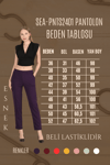 Beli Lastikli Cepli Krep Skuba Havuç Kesim Pantalon-MOR
