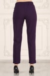 Büyük Beden Havuç Kesim Beli Lastikli Cepli Krep Skuba Örme Pantolon-MOR