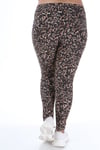 Leopar Desen Tayt-KAHVERENGİ